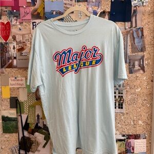 Major League Graphic T-Shirt - Light Blue